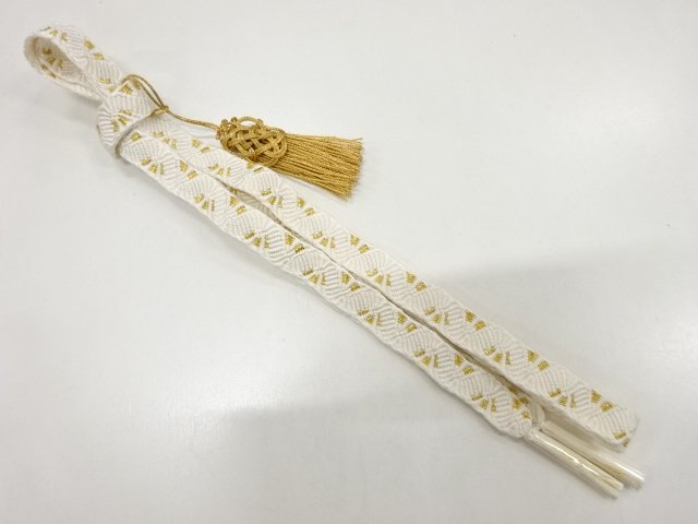 JAPANESE HAND-TIED OBIJIME CORD / UNUSED / SILK
